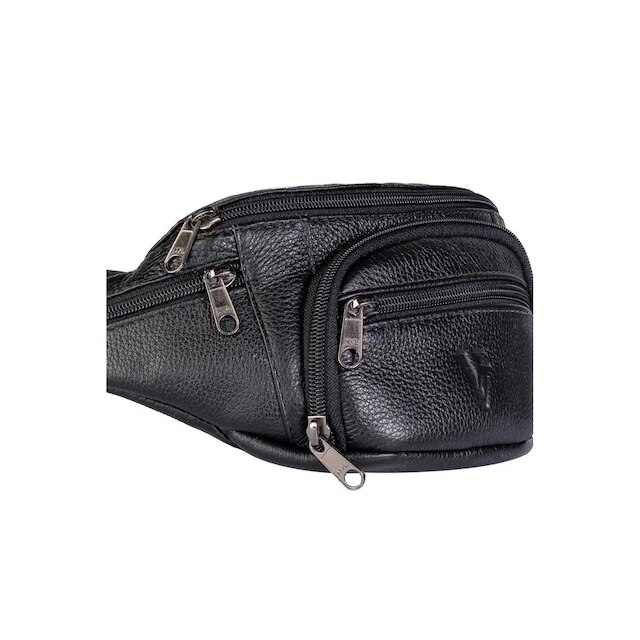 Pochete masculina de couro floater David