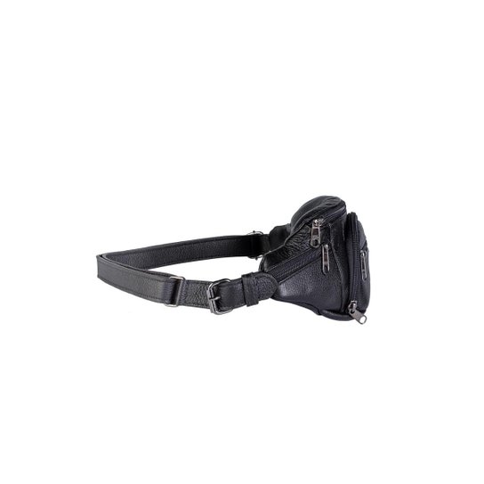 Pochete masculina de couro floater David