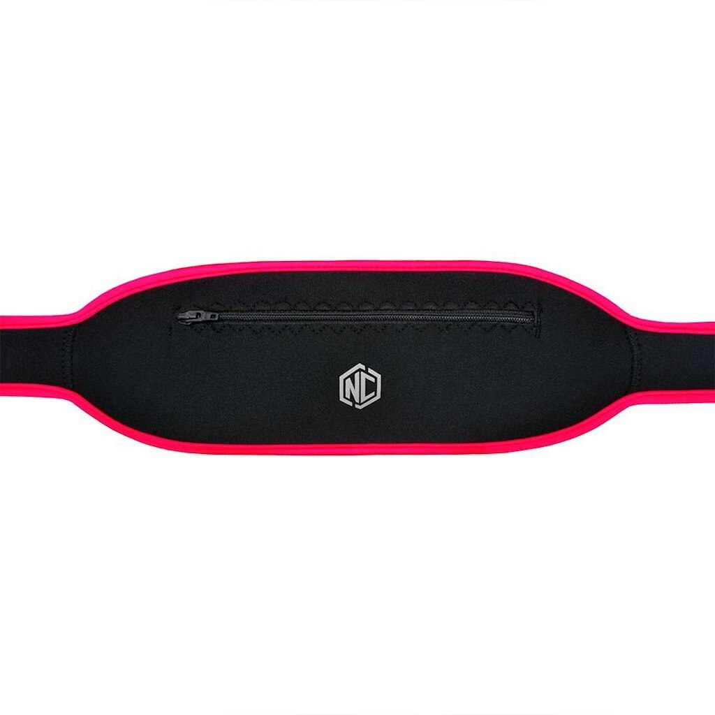 Pochete Slim em Neoprene - Preto c/ Rosa