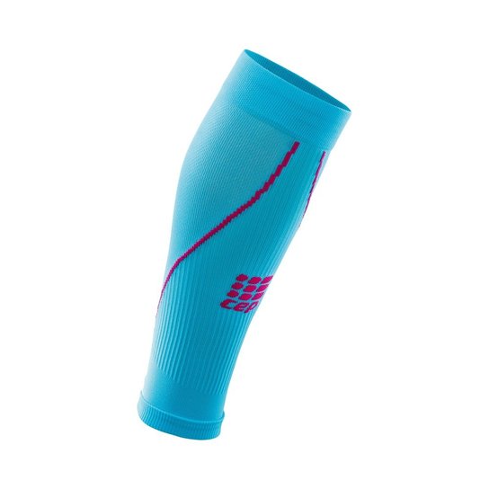 Polaina de Compressão CEP Pro Calf Sleeves 2.0 - Azul+Pink