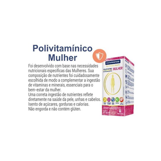 Polivitamínico A Z 3x Homem e 3x Mulher Kit Par Perfeito Catarinense - Branco