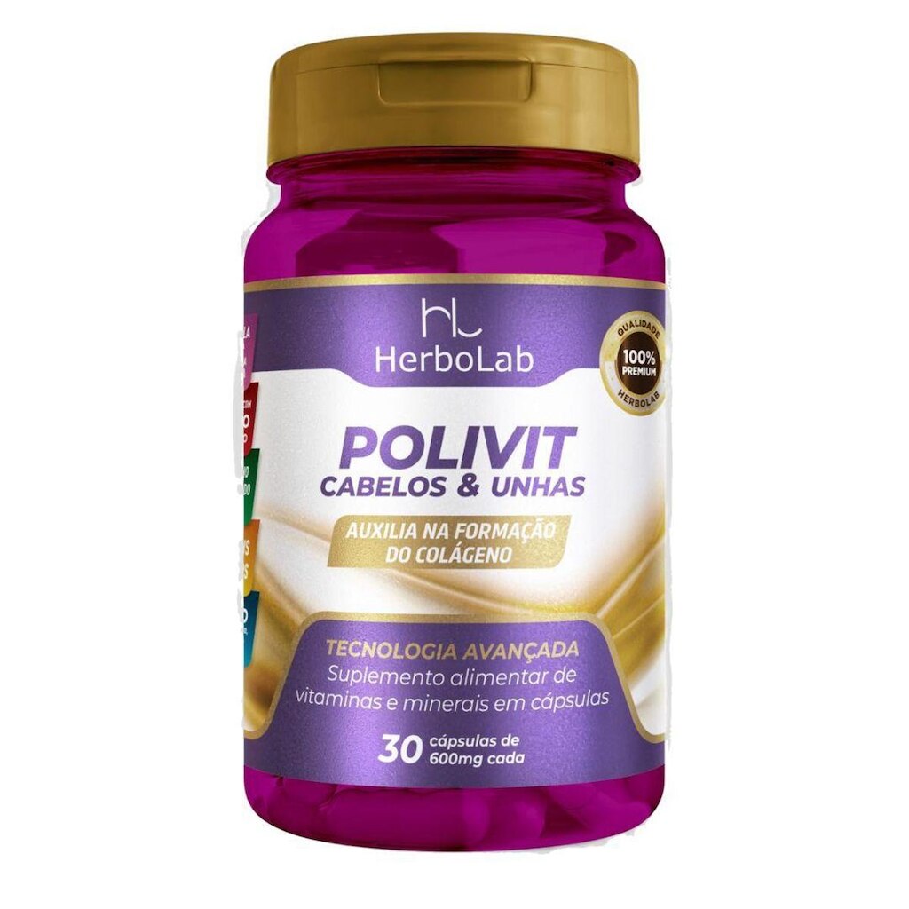 Polivitamínico Cabelos e unhas - Cisteína vitaminas B e E