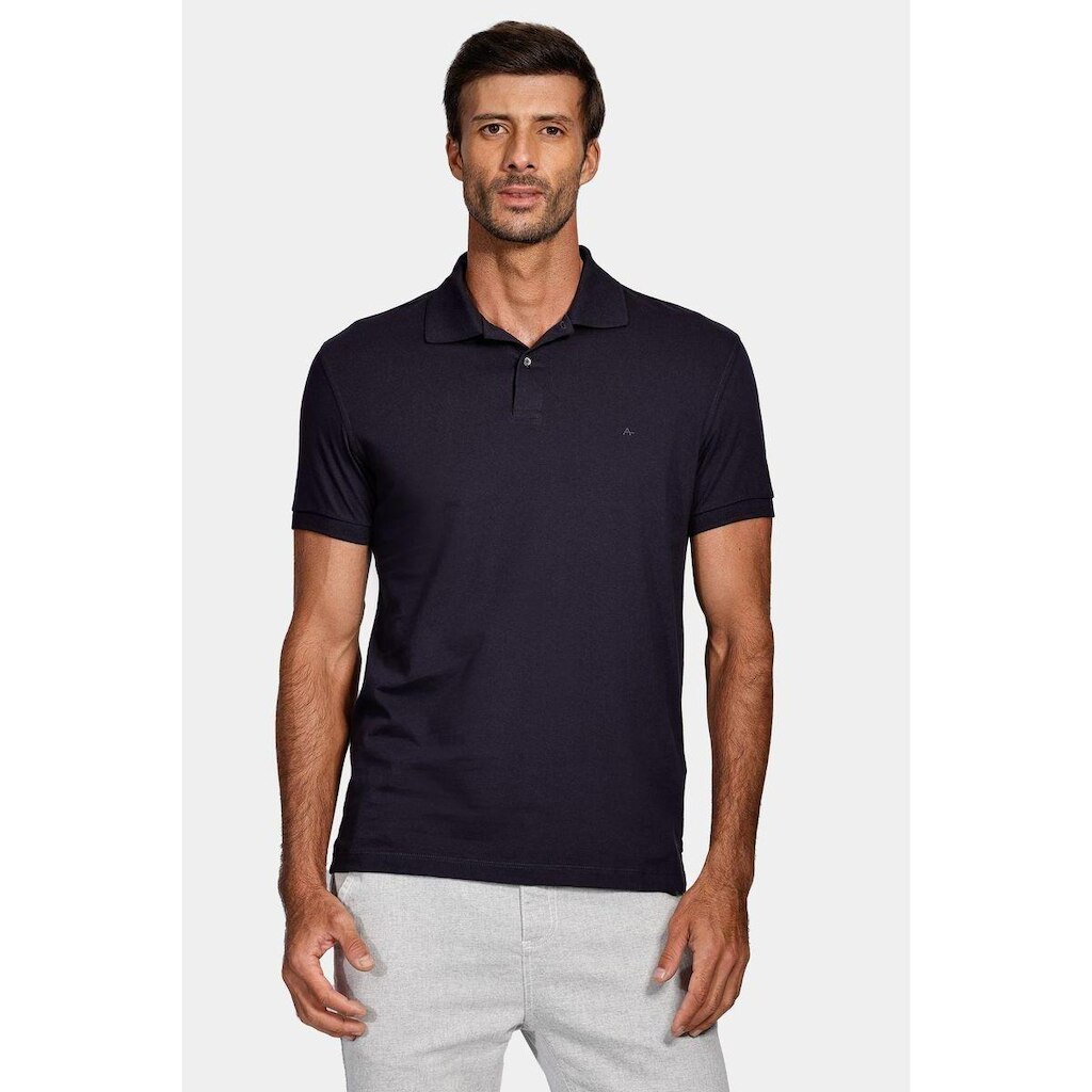 Polo 1/2 Malha Lisa Marinho