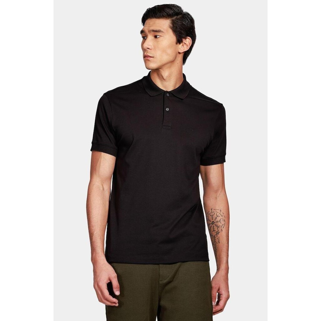 Polo Aramis Algodão Pima Preto