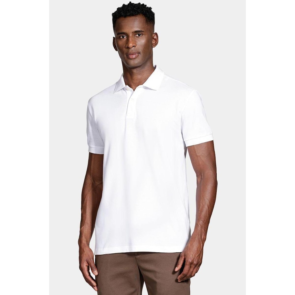 Polo Aramis Algodão Piquet Manga Curta Branco