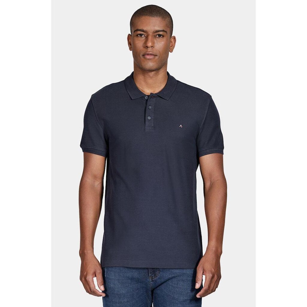 Polo Aramis Cotton Piquet Basic Marinho