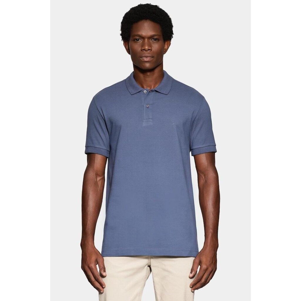 Polo Aramis Manga Curta Gola Jacquard