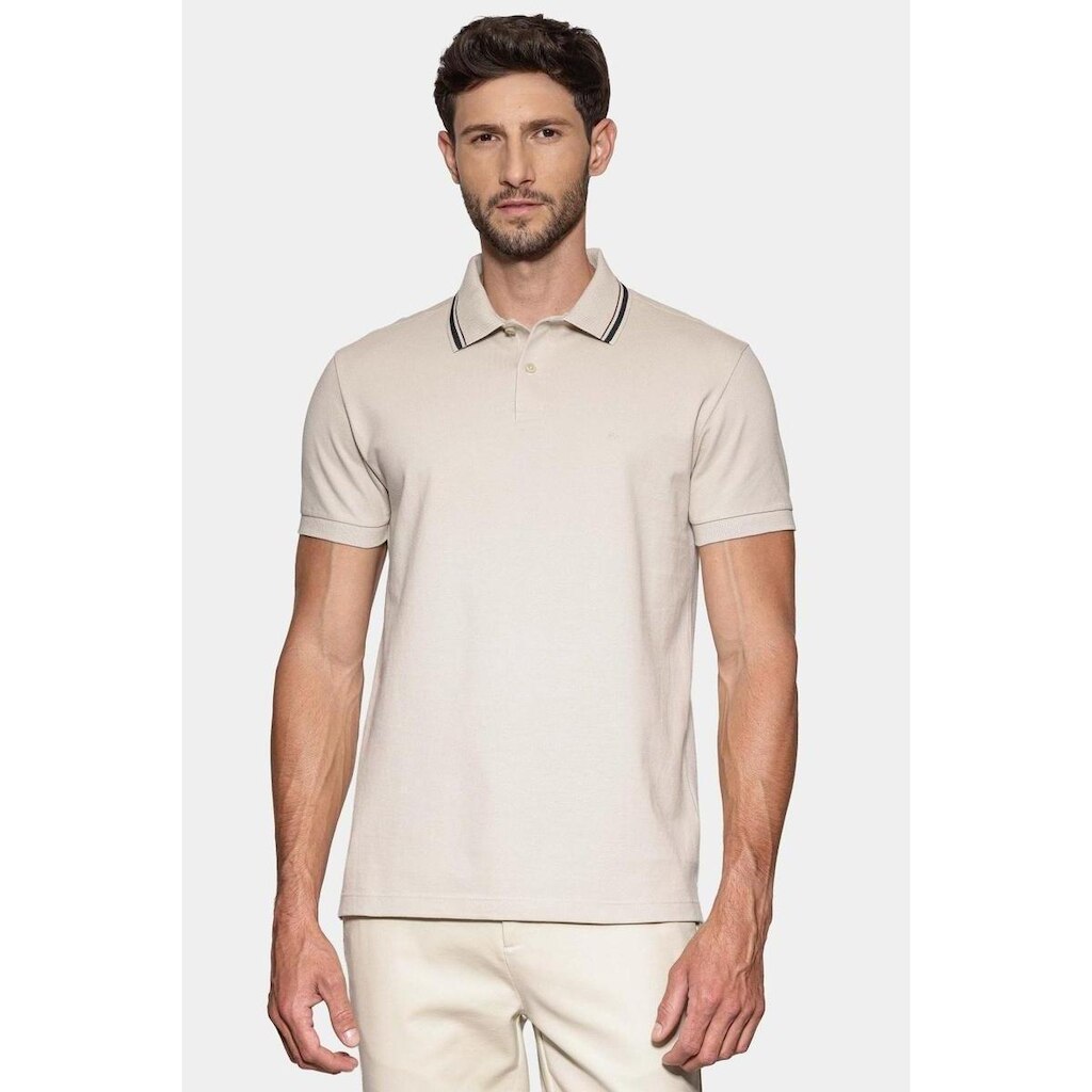 Polo Aramis Manga Curta Piquet Gola Navy