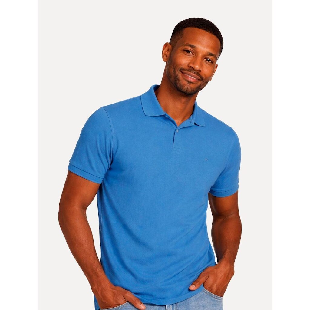 Polo Aramis Masculina Basic Piquet Mono Azul PO.10.0280 680