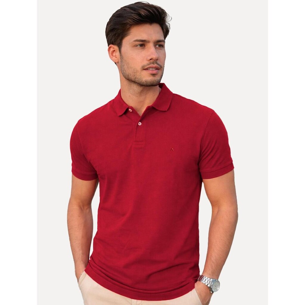 Polo Aramis Masculina Basic Piquet Vermelho PO.10.0168 030