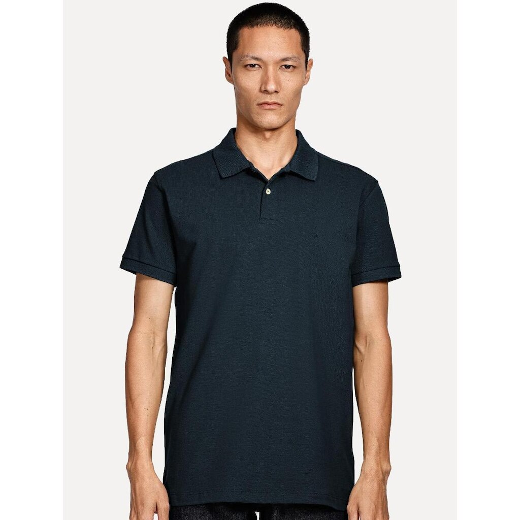 Polo Aramis Masculina Piquet Basic Mono Azul Petróleo