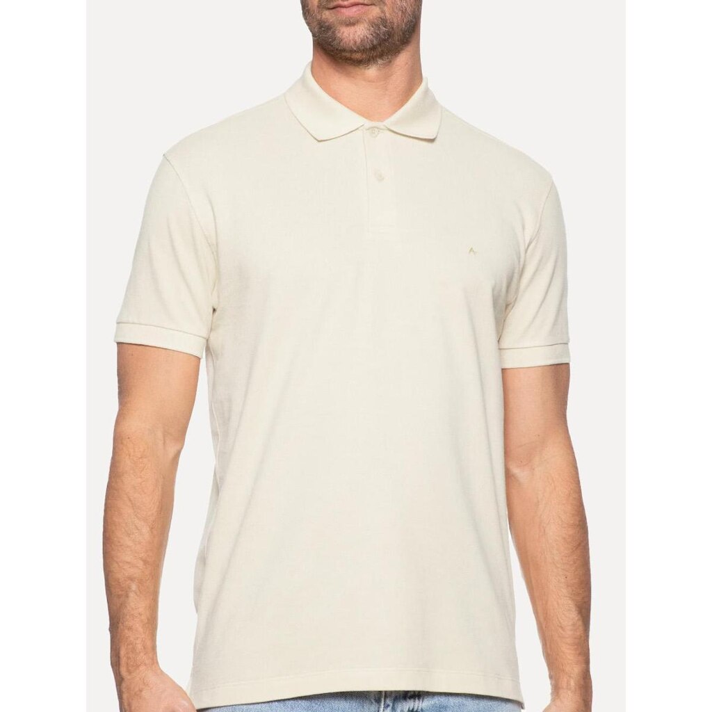 Polo Aramis Masculina Piquet Basic Mono Icon Off-White