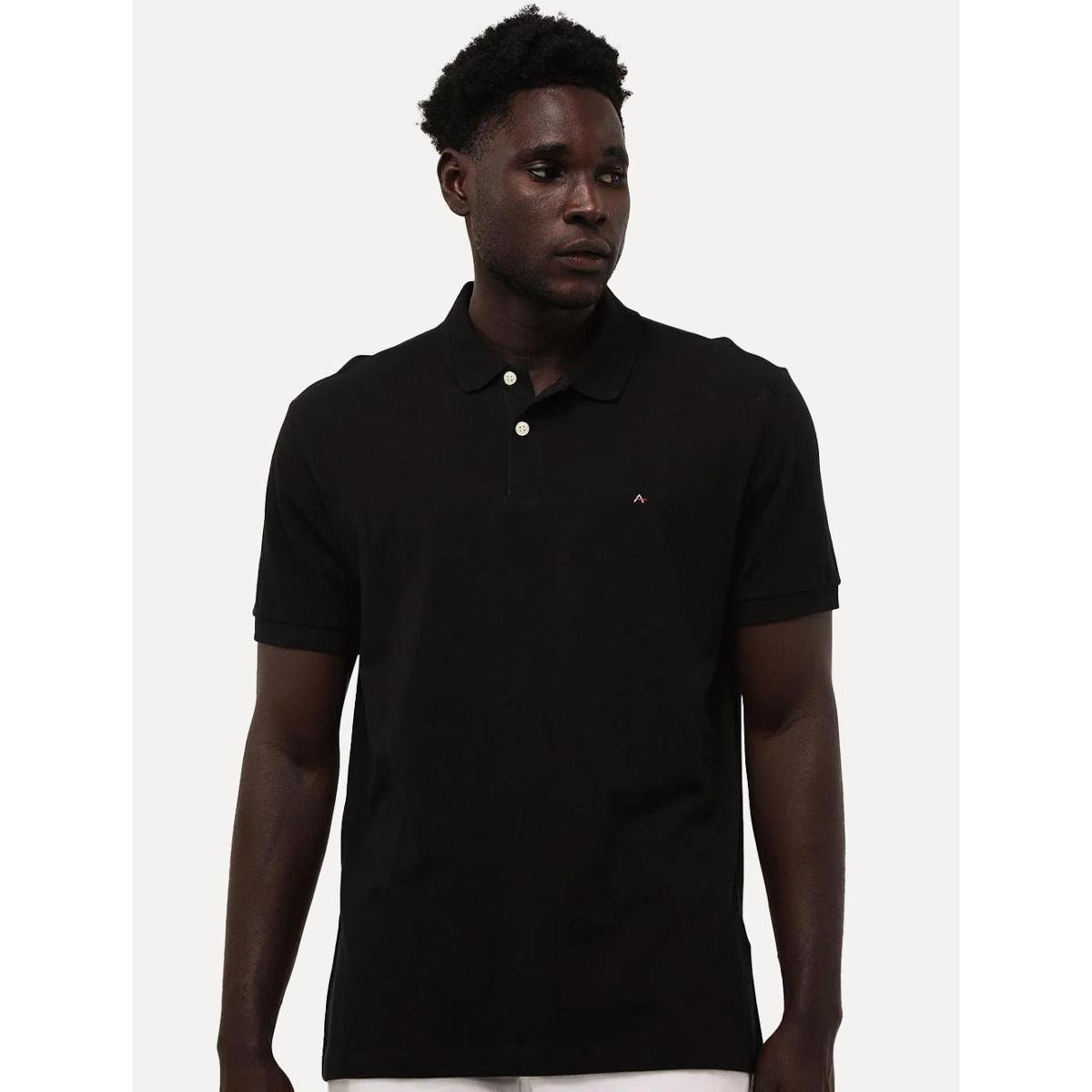 Polo Aramis Masculina Piquet Lisa Light Icon Preta Menor preço em Polo Aramis Masculina Piquet Lisa Light Icon Preta