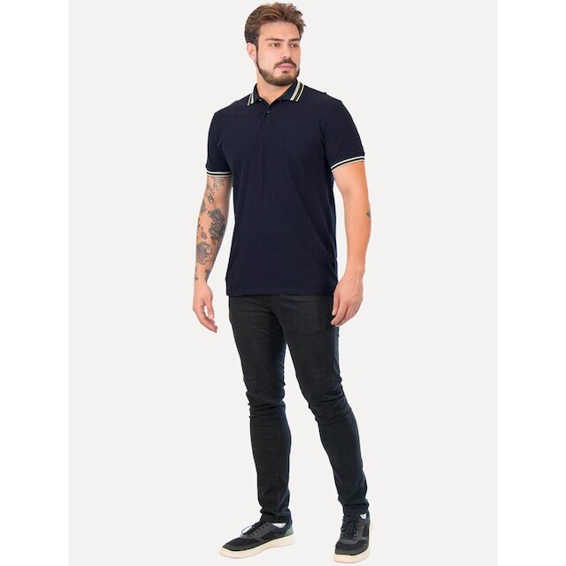 Polo Aramis Piquet Duplo Friso Move Masculina