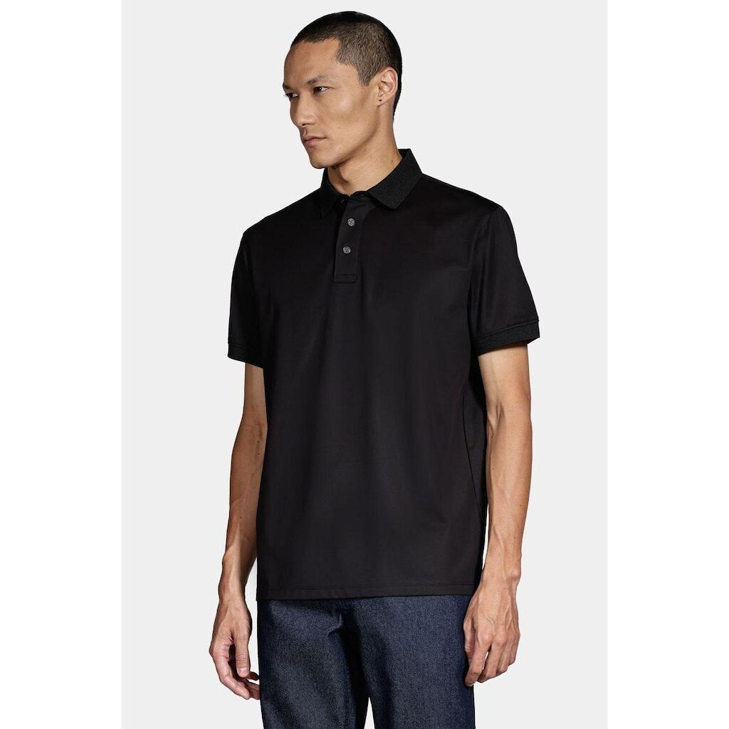 Polo Aramis Shirt Mercerized Interlock Preto