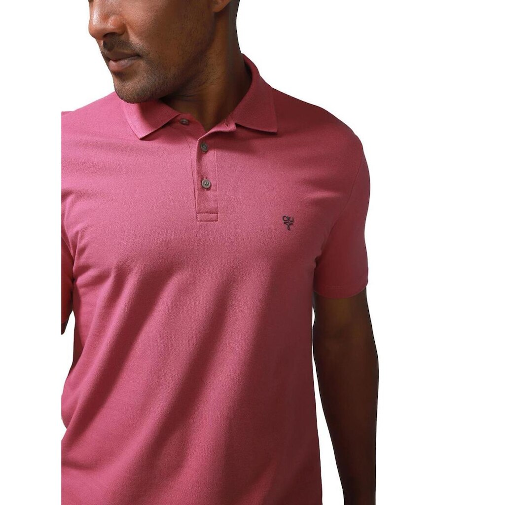 Polo Calvin Klein Masculina Omega Logo Rosa Escuro