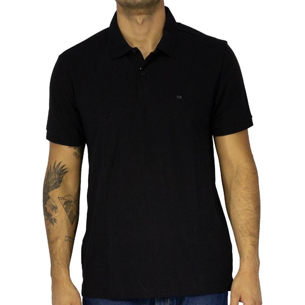 Polo Calvin Klein Slim Basica Masculino