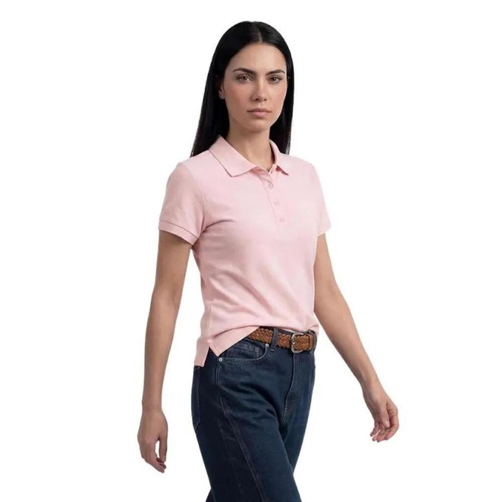 Polo Hering Feminina Bordada Em Malha Piquet