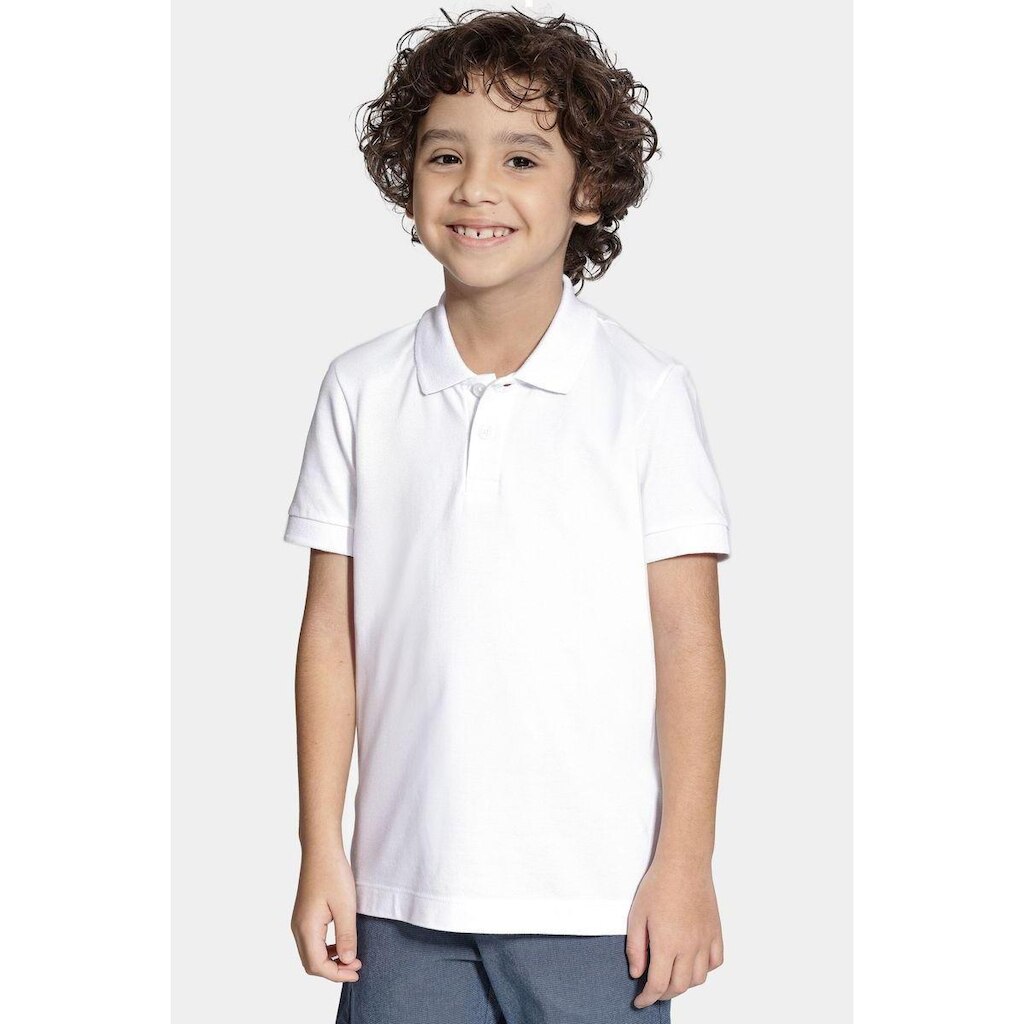 Polo Infantil Aramis Piquet Branco