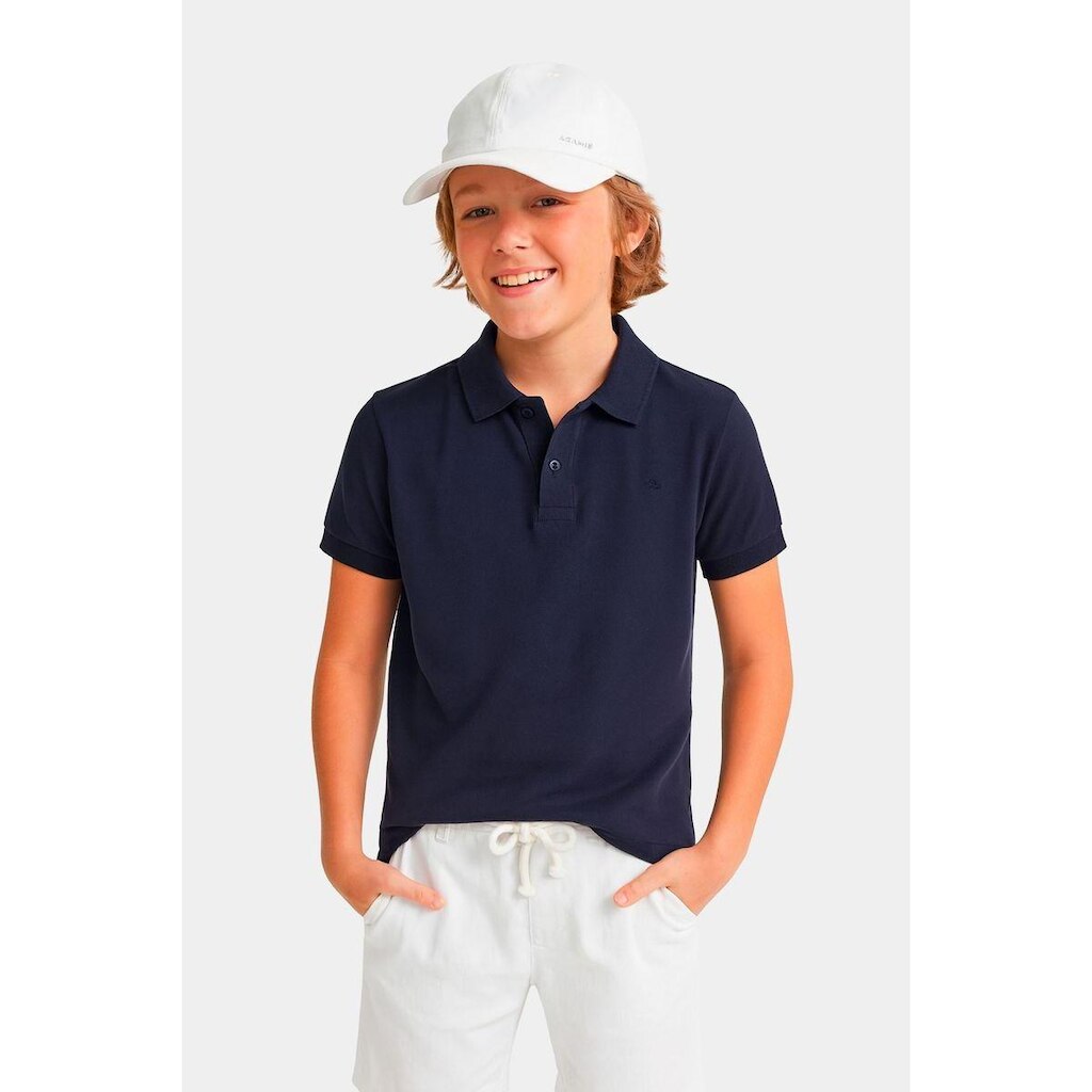 Polo Infantil Aramis Piquet Marinho