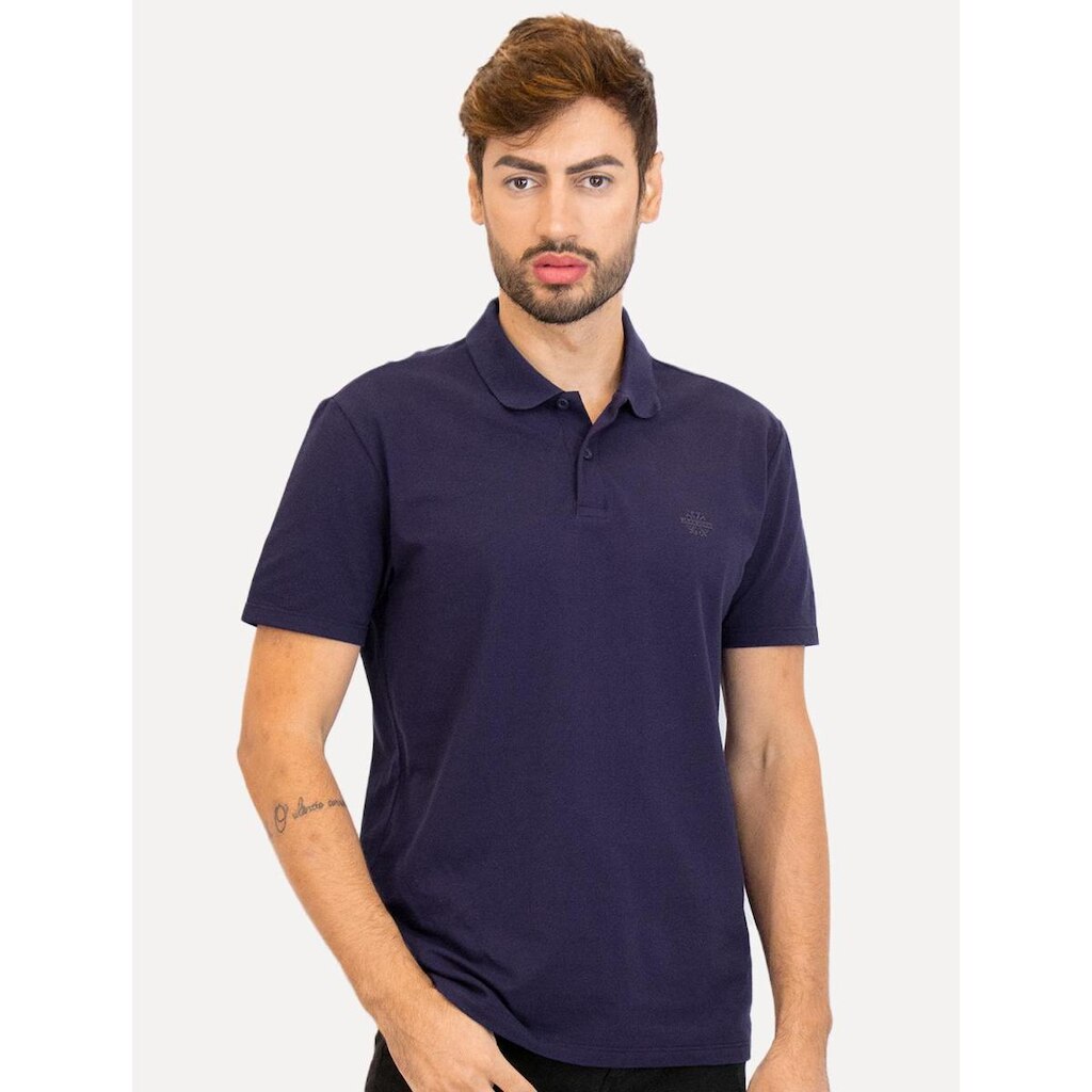Polo John John Masculina Light Transfer Azul