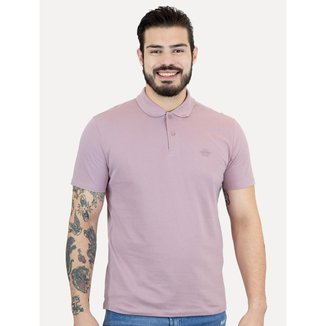 Polo John John Masculina Light Transfer Rosa Médio