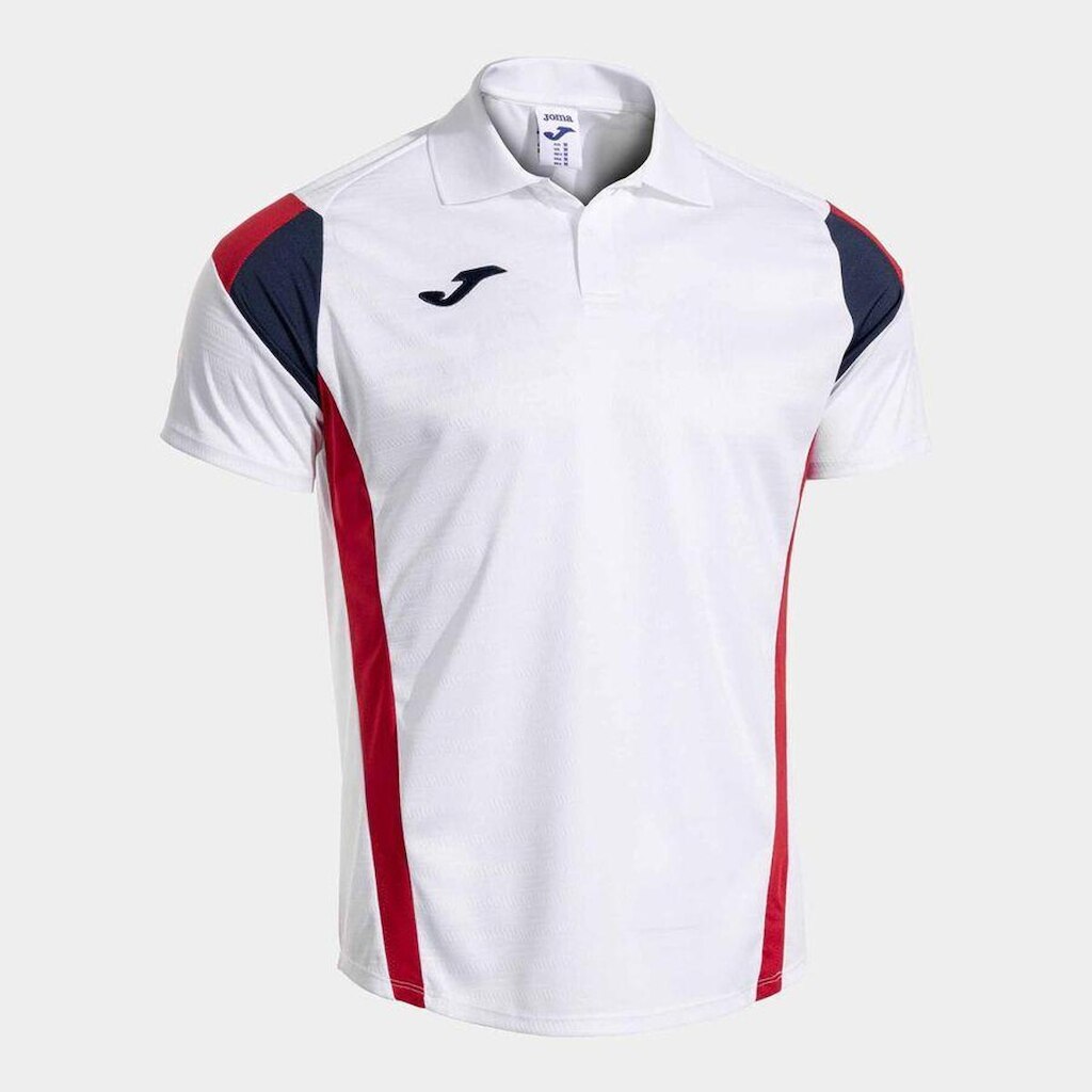 Polo Joma Torneo - Branco e Vermelho