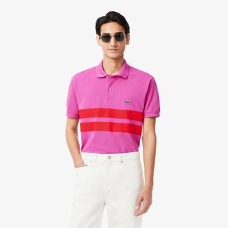 Polo Lacoste Clássica Regular Fit French Made Masculina