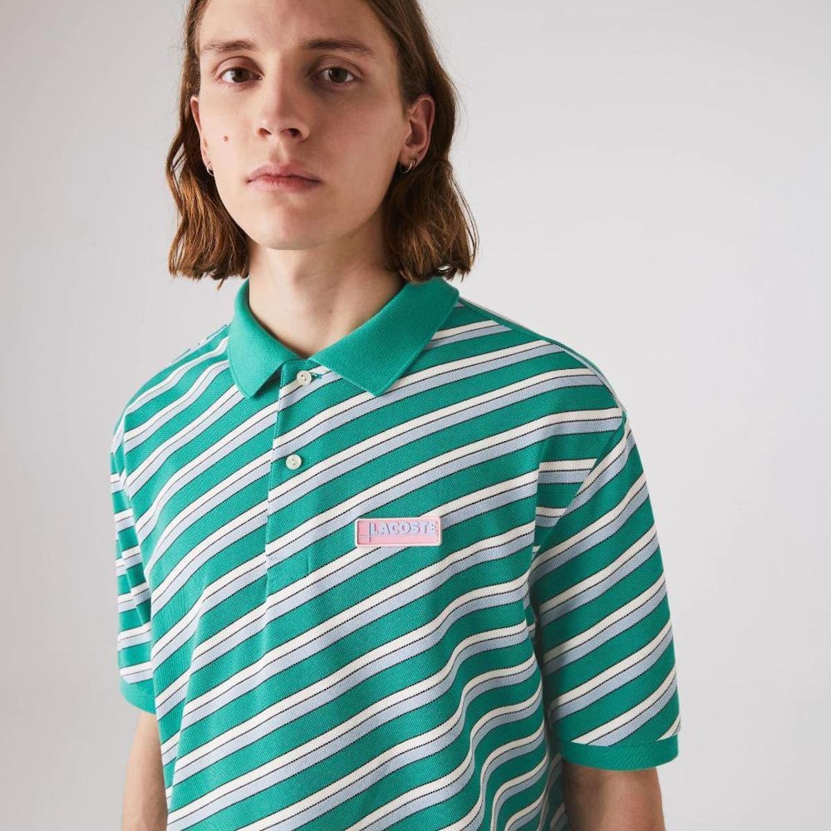 lacoste loose fit polo