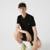 Polo Lacoste Slim Fit L.12.12 Em Piqué - Preto
