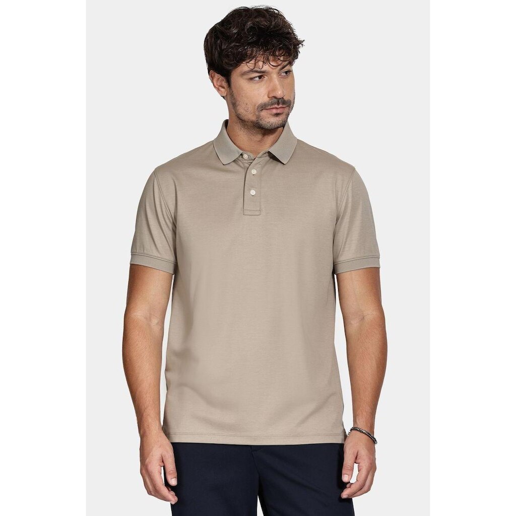 Polo Manga Curta Aramis Mercerized Interlock Fendi