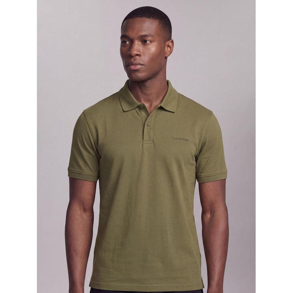 Polo Masculina Liquid Touch Calvin Klein - Oliva