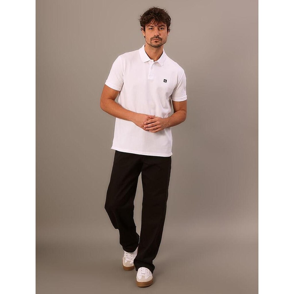 Polo Masculina Manga Curta Piquet Calvin Klein Jeans - Branco 2