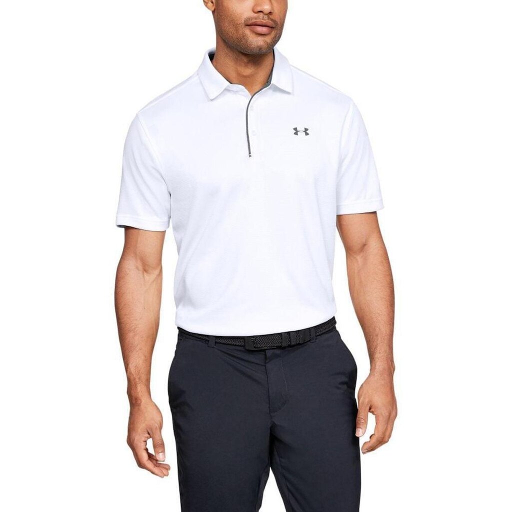 Polo Masculina Under Armour Tech 3GG Cinza