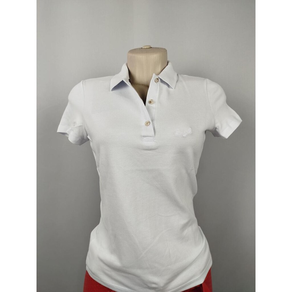 POLO MC BORDADA FEMININA - BRANCO - P