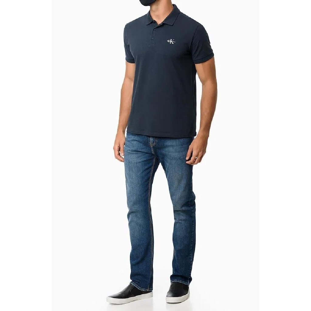 POLO MC CKJ MASC RE ISSUE  G PRETO