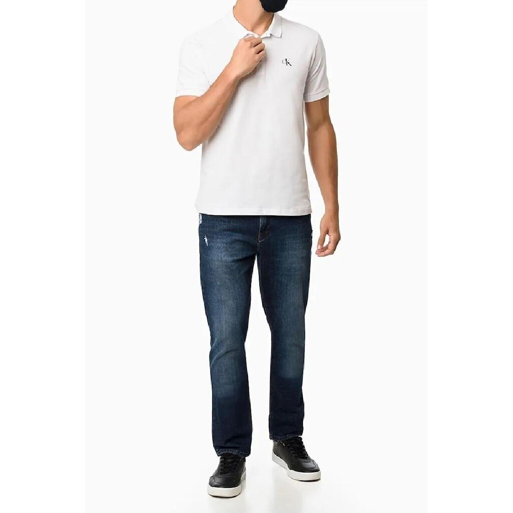 POLO MC CKJ MASC RE ISSUE  G PRETO