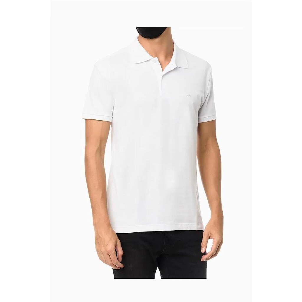 POLO MC SLIM BASICA SEM FRISO  G BRANCO