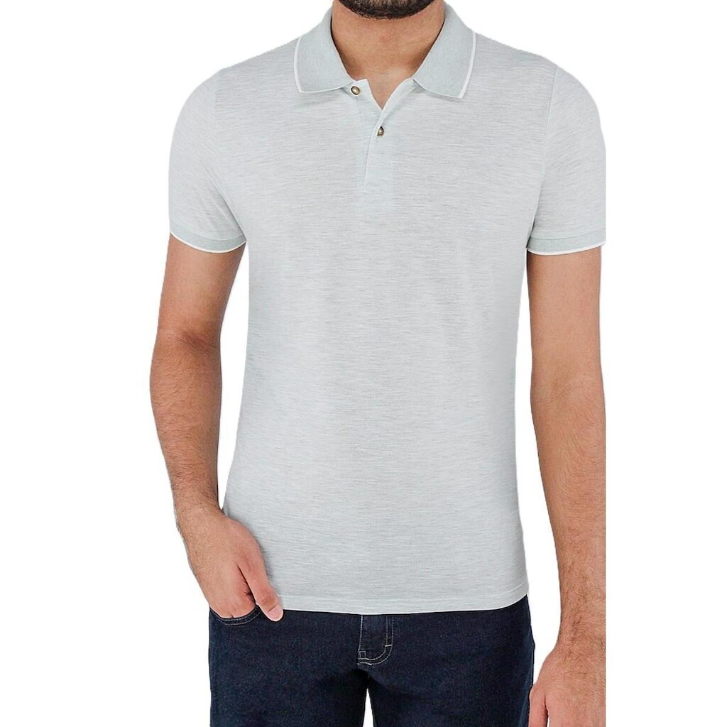Polo Ogochi Mc Concept Slim Mescla TPX Aqua 0014