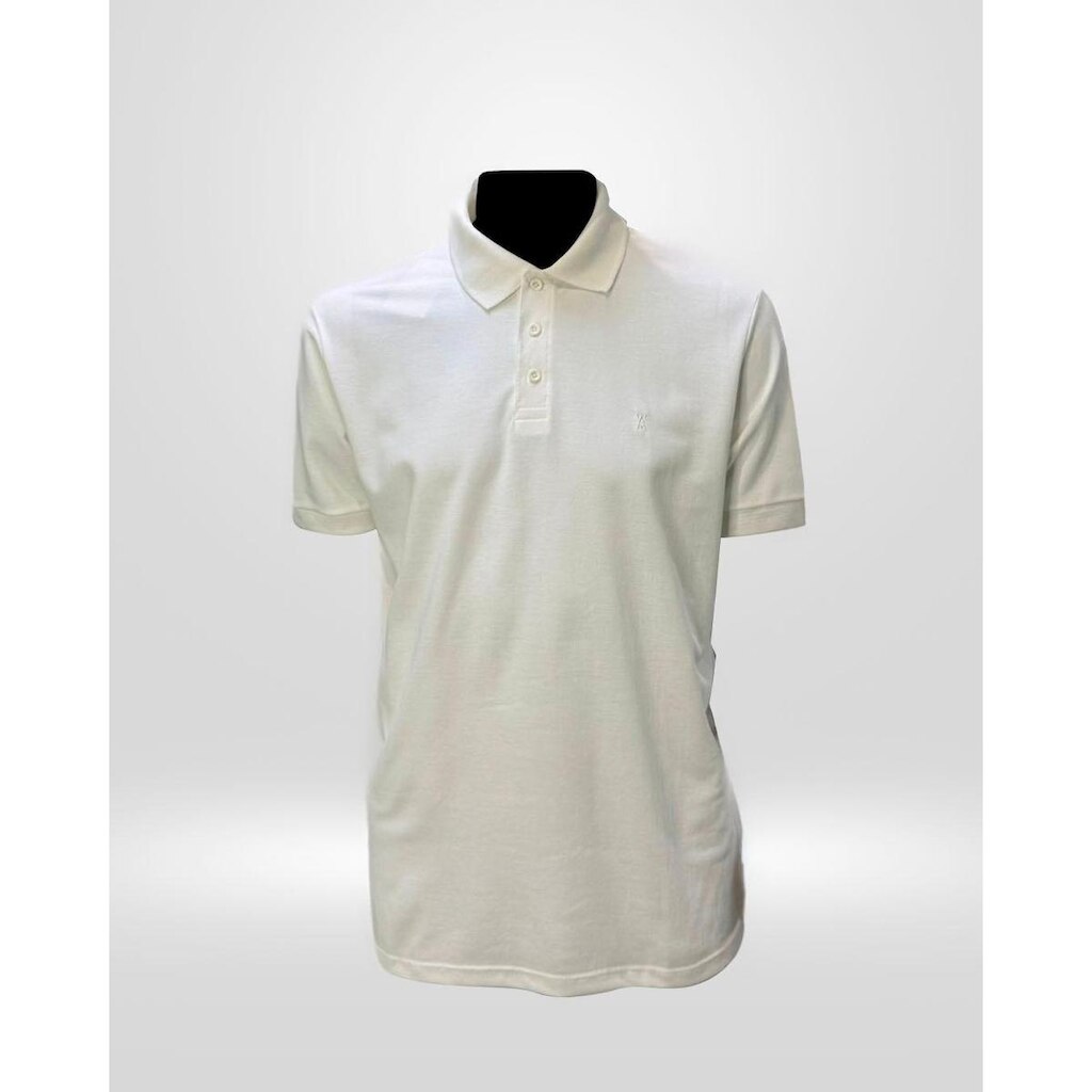 Polo Piquet Masculina VV Creme