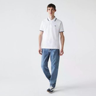 Polo Plus Size Lacoste Clássico Fit em Piqué Masculina