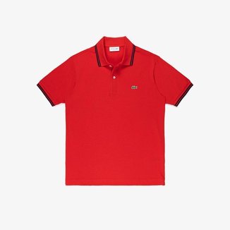 Polo Plus Size Lacoste Clássico Fit em Piqué Masculina