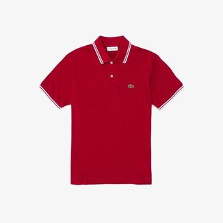 Polo Plus Size Lacoste Clássico Fit em Piqué Masculina