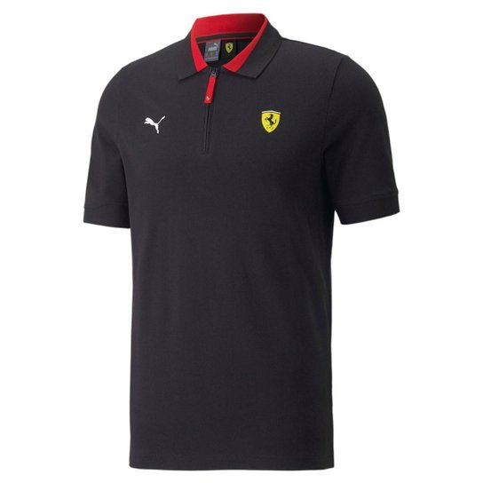 Polo Puma Ferrari Race Masculino - Preto - Preto Menor preço em Polo Puma Ferrari Race Masculino - Preto - Preto