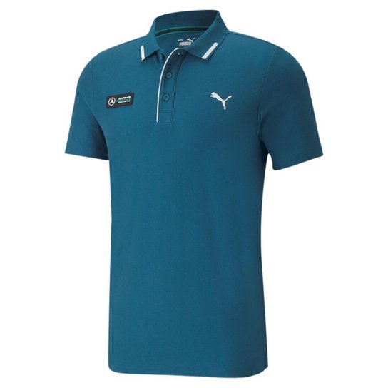 Polo Puma MAPF1 Basic Masculino - Azul - Azul Menor preço em Polo Puma MAPF1 Basic Masculino - Azul - Azul