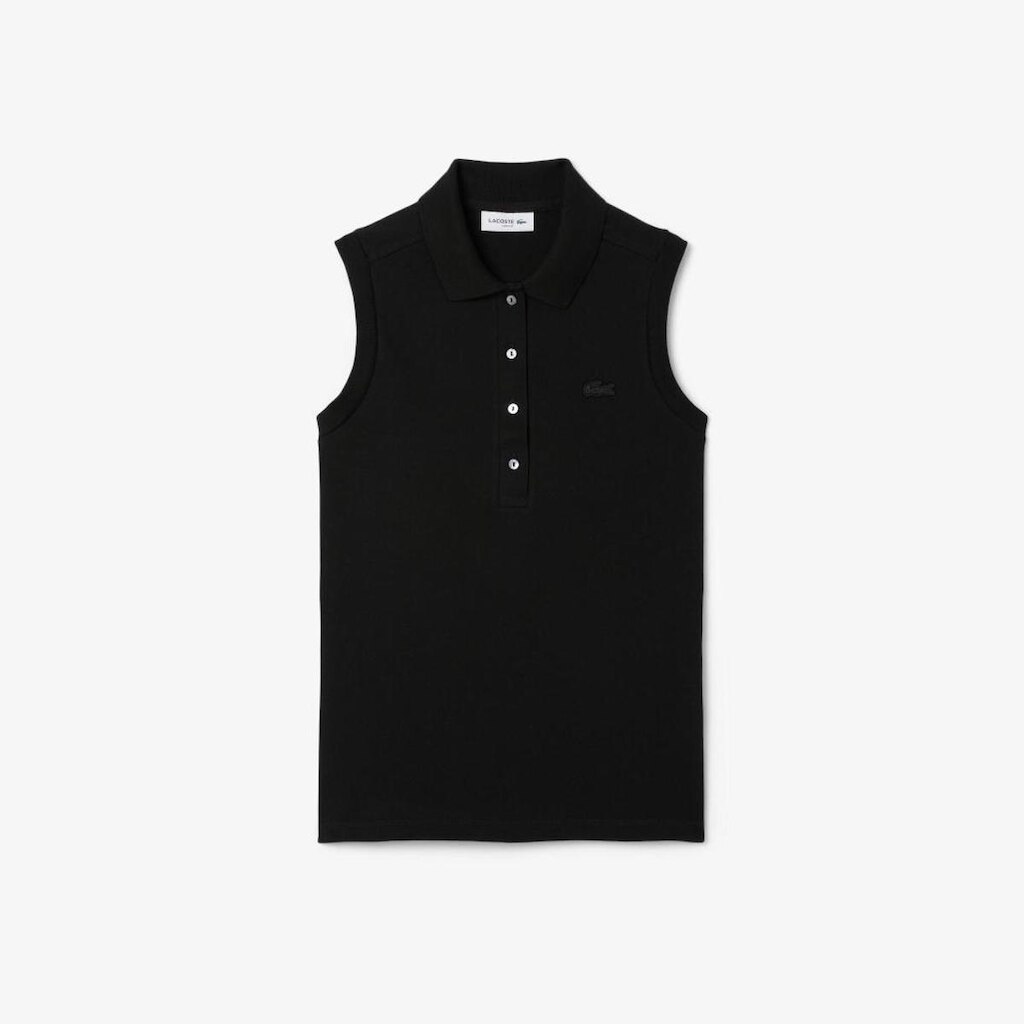 Polo Slim Fit L.12.D sem Mangas em Stretch Lacoste Feminina