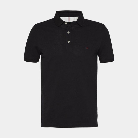 Polo Tommy Hilfiger 1985 Slim Preto