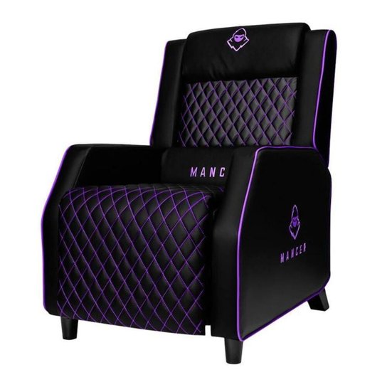 Poltrona Gamer Mancer Fenrir Preto/Roxo, MCR-FNR-PP01 - Preto+Roxo