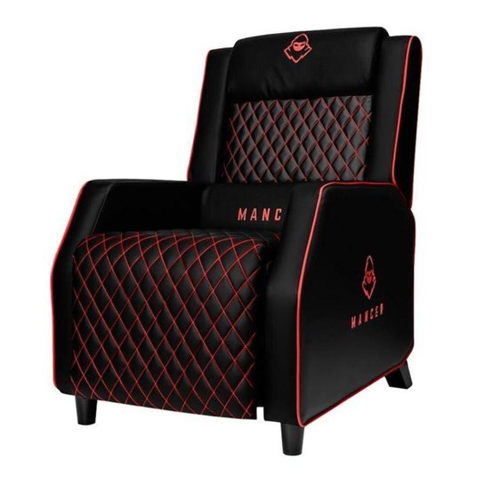 Poltrona Gamer Mancer Fenrir Preto/Vermelho, MCR-FNR-RD01 - Preto+Vermelho
