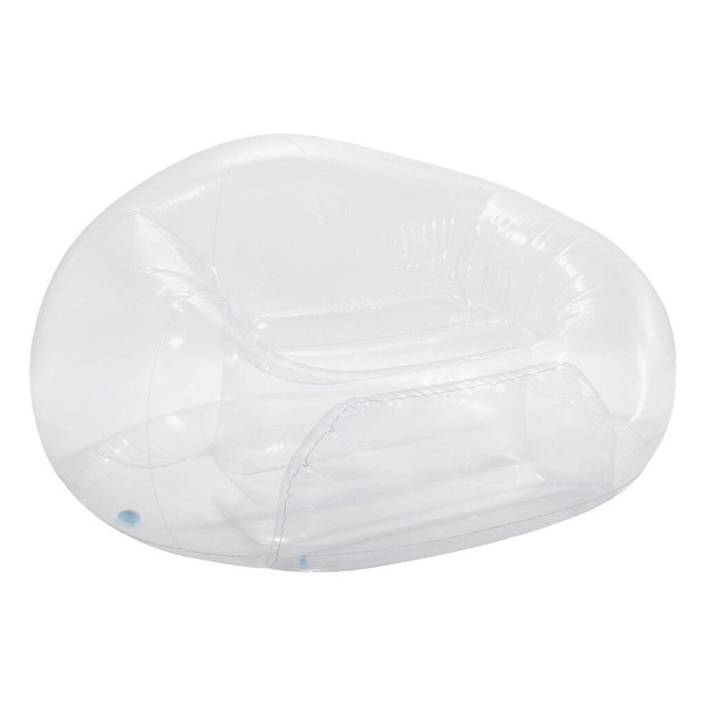 Poltrona Sofá Inflável Beanless Individual Intex Transparente